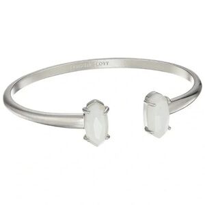 Kendra Scott Edie Silver Cuff Bracelet, Silver/ Mother of Pearl